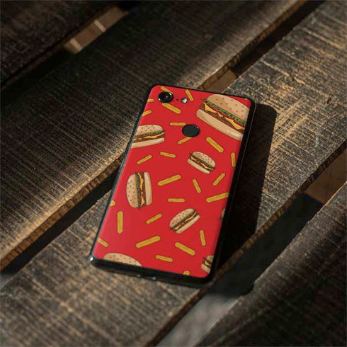 Burgers and Fries Google Pixel 3 Skin